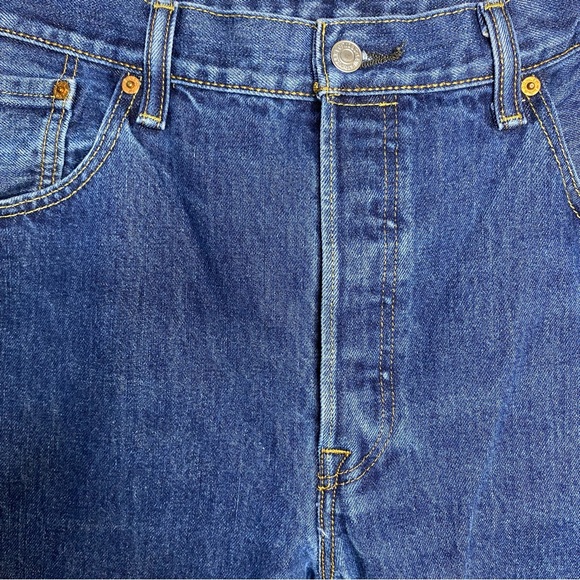 Levi Strauss - Men’s 501 button down Dark Blue Jeans - 38x29 - Picture 7 of 10